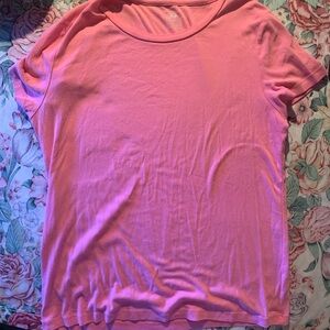 Jones New York Pink Short Sleeve Tee Size X-Larfe